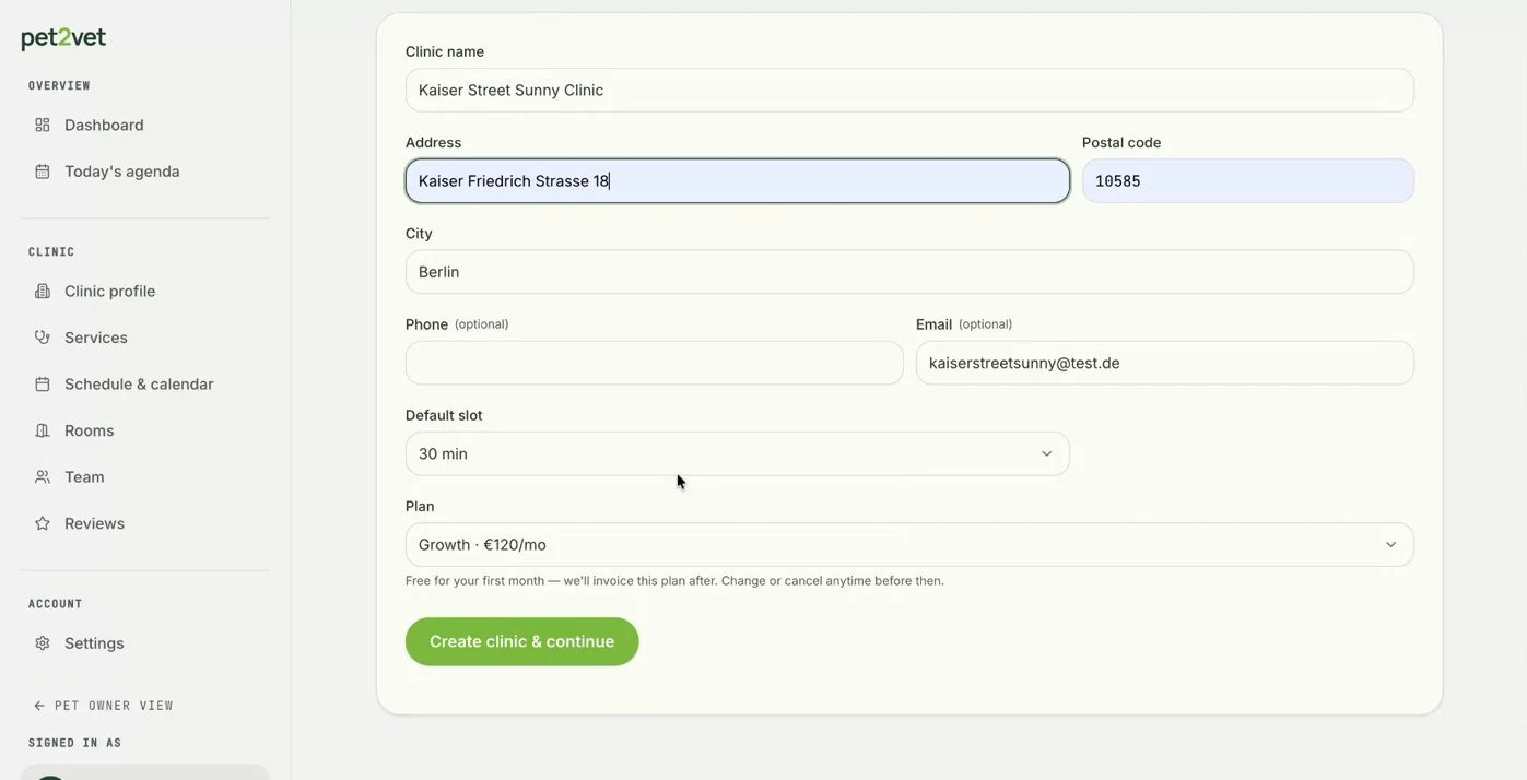 Choosing your default appointment slot time