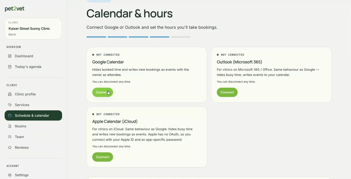 Connecting your Google Calendar
