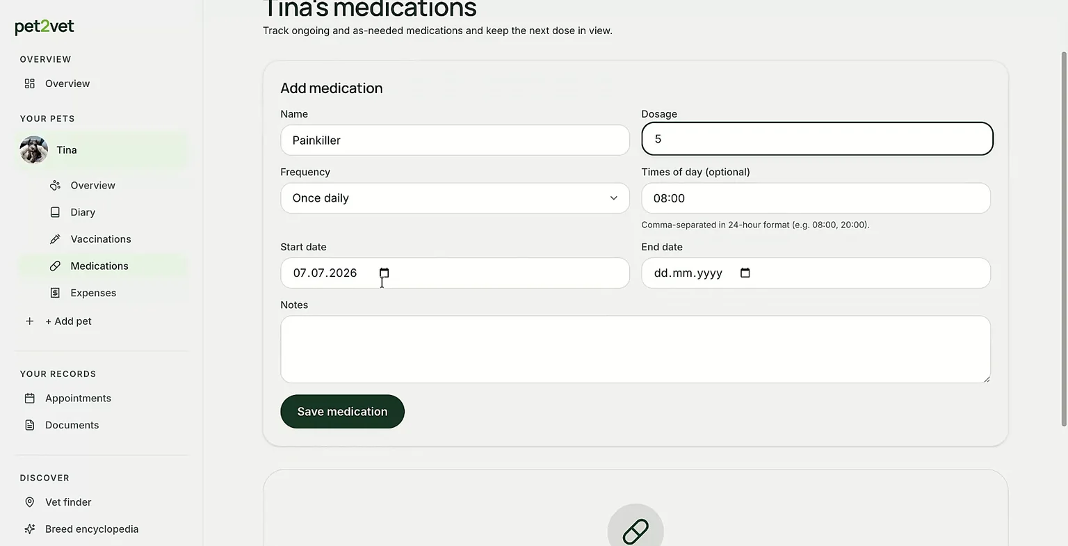 Managing medications