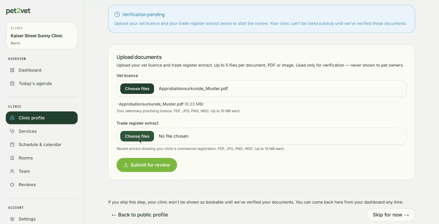 Submitting your documents for review