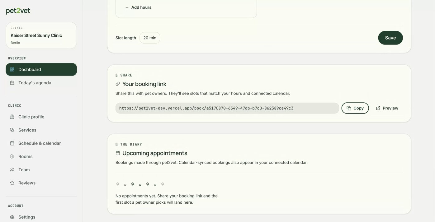 The Service tab