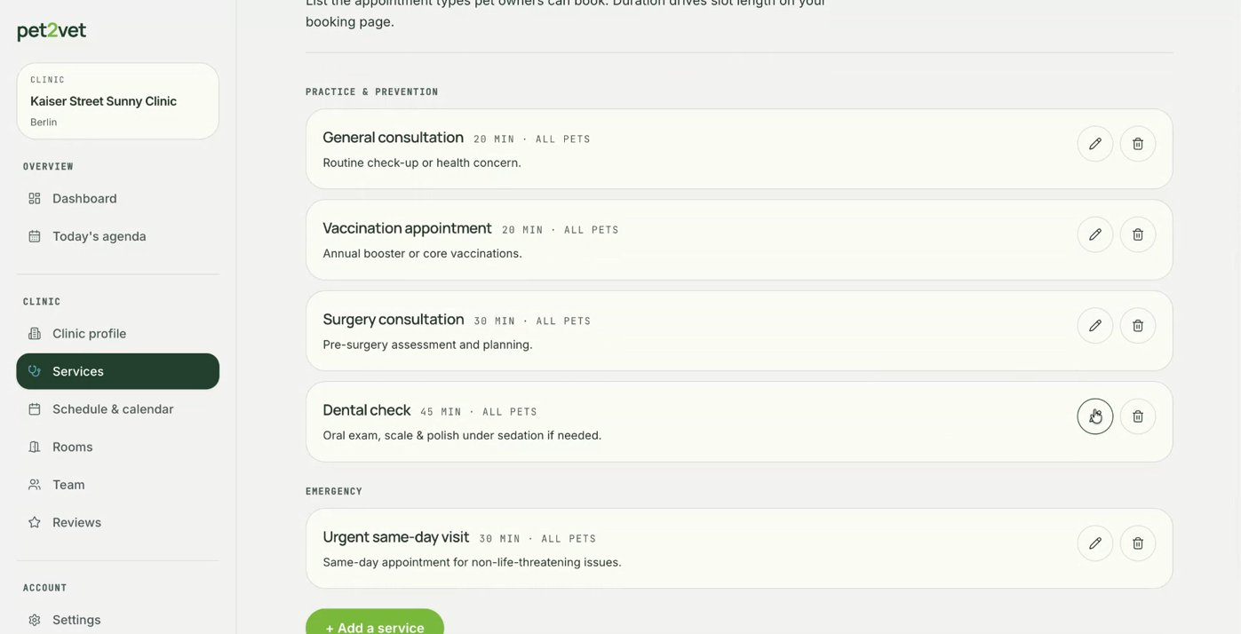 Adjusting a service to match your workflow