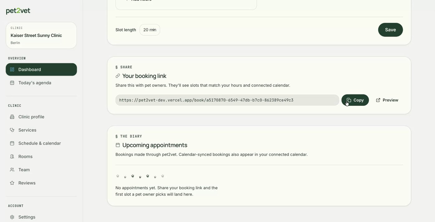 Customers booking through your live page